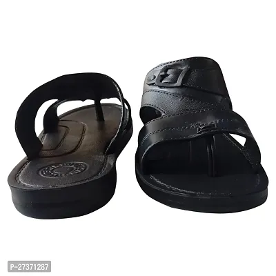 Snowlite Black stylish slipper For Men-thumb5