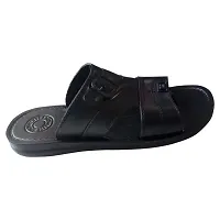 Snowlite Black stylish slipper For Men-thumb2