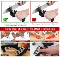 Advanced Knife Sharpener for Kitchen Knife / 3-Stage Sharpening Tool - Pack of 1-thumb1