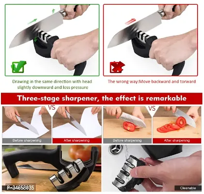 Advanced Knife Sharpener for Kitchen Knife / 3-Stage Sharpening Tool - Pack of 1-thumb2