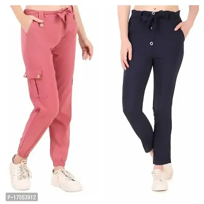 Stylish Multicoloured Cotton Blend Jeggings For Women