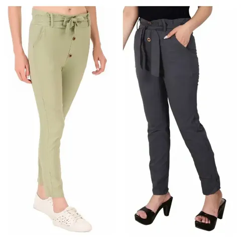 Trendy Cotton Blend Women's Jeans & Jeggings 