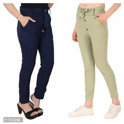 womens trendy trousers combo-thumb0