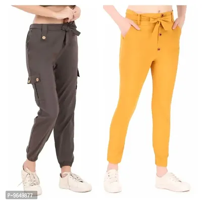 Classy Casual Wear Trouser Combo Of 2