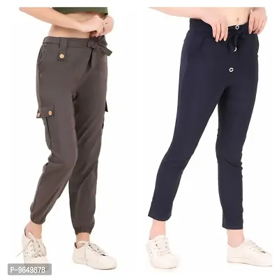 Classy Casual Wear Trouser Combo Of 2