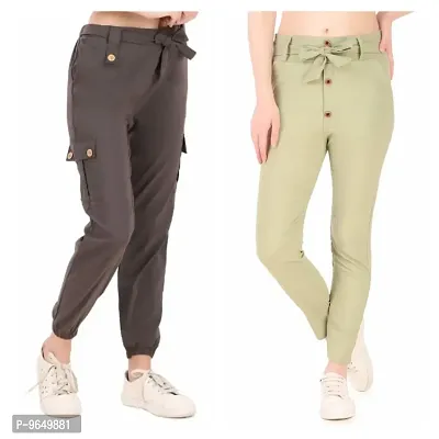 Classy Casual Wear Trouser Combo Of 2