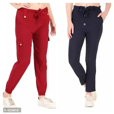 Classy Casual Wear Trouser Combo Of 2