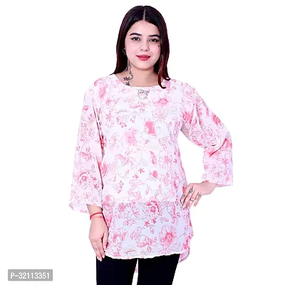 Stylish Georgette Printed Tunic for Women-thumb0