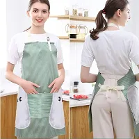 Bib Apron - Unisex Apron Bulk with Roomy Pockets Machine Washable Kitchen Cooking Aprons, Adjustable Bib Soft Chef Apron Waist Apron Waiter Waitress Apron(Random, Pack of 2)-thumb4