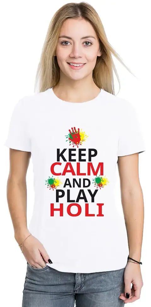 Trendy Holi T-shirt For Women