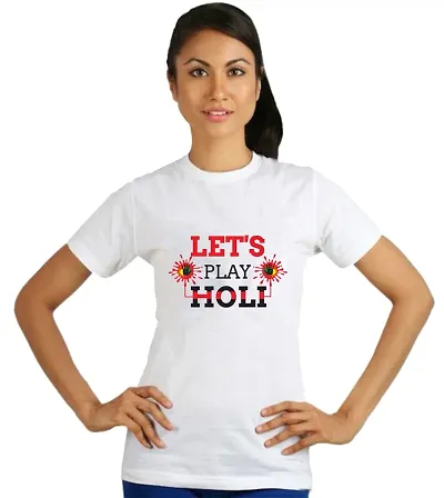 Solid White T-Shirt for Women