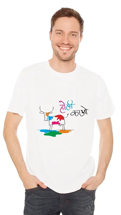 Festive Holi Special Printed Unisex T-Shirts