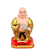 UDee Plastic Buddha Statue Idol, 5""x3.5"", Gold-thumb2