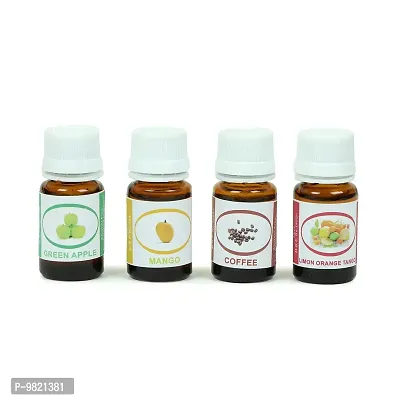 Crazy Sutra Latest Fragrance Oil for Soap Making Combo Pack of 10ml Each (Coffee, Mango, Green Apple and Limon Orange)-thumb0