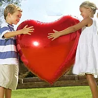 Crazy Sutra Heart Shaped Aluminum Film Foil Balloons (Red)-thumb1