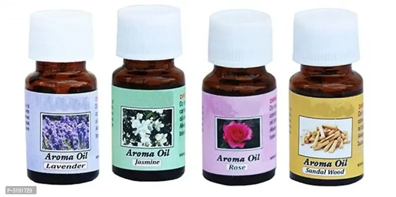 Crazy Sutra Aroma Essential Oil Rose, SandalWood, Jasmine, Lavender Aromatherapy Spa Liquid Air Freshener (10 ml ) 4 Bottle