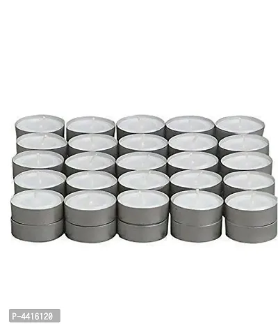 Pure Smokeless Tea Light wax Candles 100 pcs pack (3-3.5 hrs burning time)-thumb0