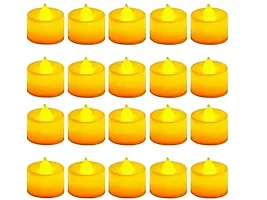 LED Candle Tealight Diya Yellow 10pc  MultiColor 12pc Decorative Lights for Home Decoration-thumb1