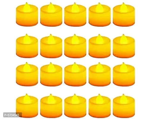 LED Candle Tealight Diya Yellow 10pc  MultiColor 12pc Decorative Lights for Home Decoration-thumb2