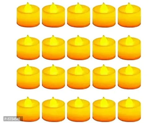 LED Candle Tealight Diya Yellow 20pc  MultiColor 24pc Decorative Lights for Home Decoration-thumb4