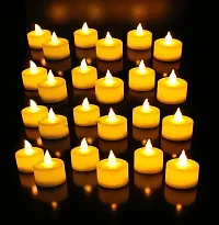 LED Candle Tealight Diya Yellow 20pc  MultiColor 24pc Decorative Lights for Home Decoration-thumb4