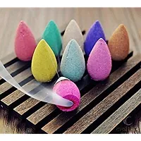 Backflow Incense Dhoop Cones Reverse Cones for Smoke Fountains (Multicolors and Fragrances - 14 Pc)-thumb2