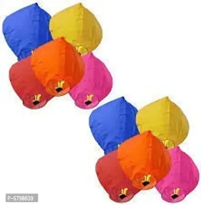 Make A Wish Hot Air Balloon Paper Multi colors Sky Lantern Pack of 3 pcs-thumb0