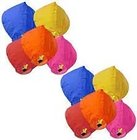 Make A Wish Hot Air Balloon Paper Multi colors Sky Lantern Pack of 10 pcs-thumb2