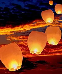 Make A Wish Hot Air Balloon Paper Multi colors Sky Lantern Pack of 10 pcs-thumb3