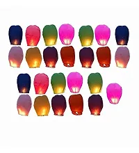 Make A Wish Hot Air Balloon Paper Multi colors Sky Lantern Pack of 15pcs-thumb2