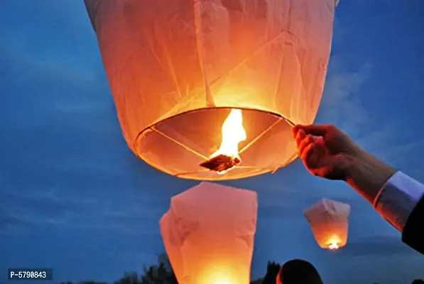 Make A Wish Hot Air Balloon Paper Multi colors Sky Lantern Pack of 5 pcs-thumb4