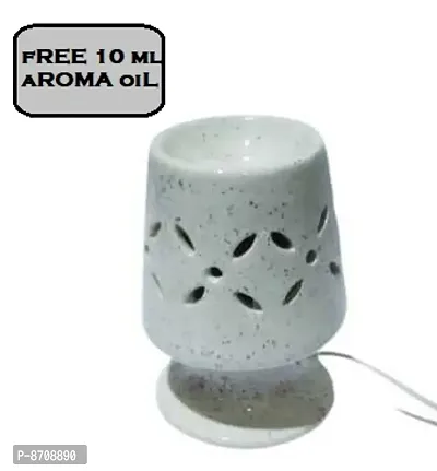 Crazy Sutraamp;reg; Ceramic Electric Aroma Lamp Diffuser Oil Burner (Size-Medium) For Indoor amp;amp; Outdoor Decoration FREE AROMA OIL-thumb0