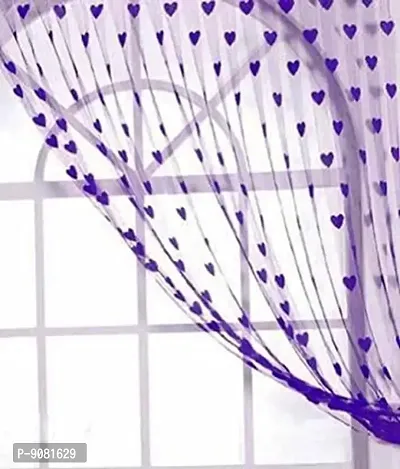 purple heart Curtains ( Pack of 1 )