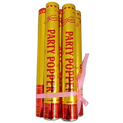 Golden Party Poppers Sparkle Cannon Party Fun Glitter Gun 30 cm (Pack of 5 pcs)