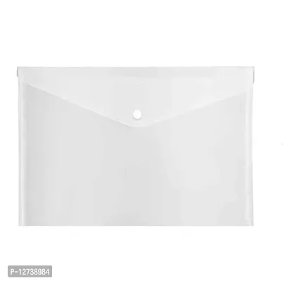 A4 Document File Bag, Transparent Envelope Holder Storage Case C-thumb0