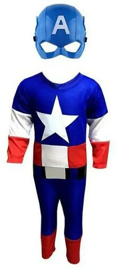 Urika captain america dress Kids Costume Wear Price in India - Buy Urika captain  america dress Kids Costume Wear online at Flipkart.com