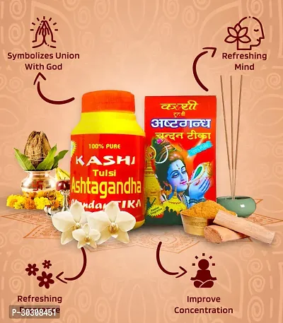 Kashi Tulsi Ashtagandha Chandan Tilak Powder (125Gm) Pack Of 04-thumb2