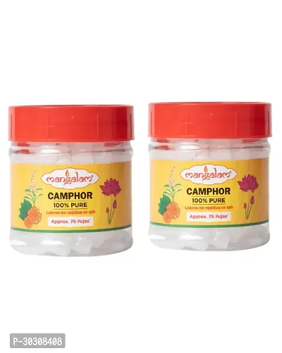 Mangalam Pure Camphor Jar 50 G Pack Of 02