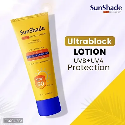 Sunshade Ultra Block Sunscreen SPF 50 PA+++ Lotion For Face  Body (50ml) Pack of 01-thumb5