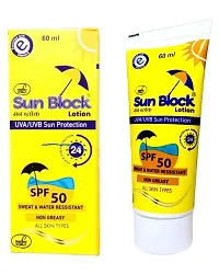 SUNBLOCK 50 SUN SCREEN LOTION SPF 50+++  Pack of 02-thumb1