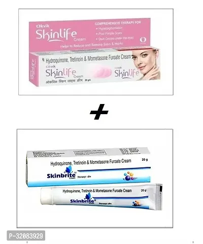 Skinlife Cream Day Cream Skin Whitening 20 Gm and  Skinbrite Cream 20g  Combo