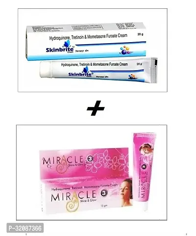 Skinbrite Cream 20g  and Miracle Shine and Glow Cream 15 G Combo-thumb0