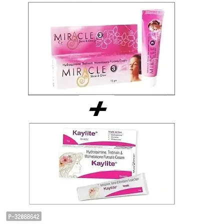 Miracle Shine and Glow Cream 15G and  Kaylite Anti Marks Cream 15 Gm  Combo