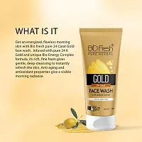 24K Gold Face Wash Cleanser Skincare for Face(120ml, Pack of 2)-thumb2