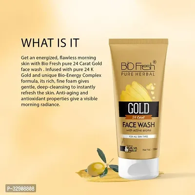 24K Gold Face Wash Cleanser Skincare for Face(120ml, Pack of 2)-thumb3