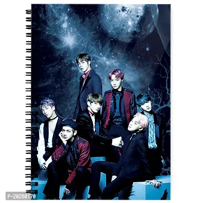 DASM United A5 Size Music Brand Printed Notebook Diary unrulled 100 GSM Pages Journal Notepad 14x21 cm - Design 144.
