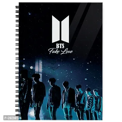 DASM United A5 Size Music Brand Printed Notebook Diary unrulled 100 GSM Pages Journal Notepad 14x21 cm - Design 148.