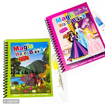 Flipkart.com | FlyTouch Magic Water Reusable Painting Coloring Drawing Book  With Pen for Kids Art - Water Magic Book Art