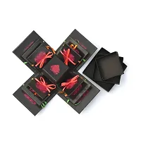 Romantic 3 Layered Box for Your Loved Once (Black)-thumb1