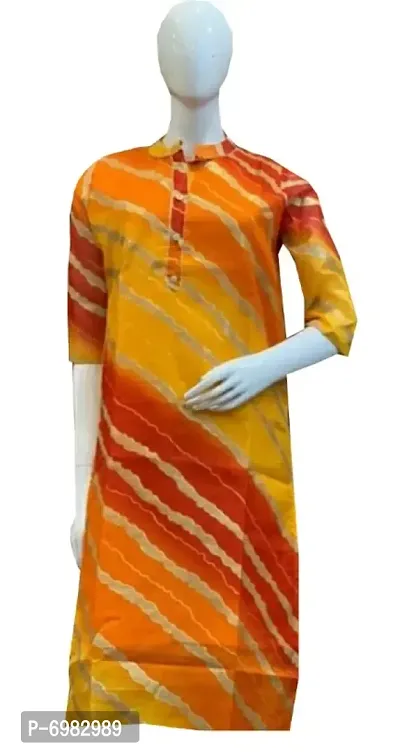 TRADITIONAL RAJASTHANI FOIL LEHERIYA KURTI